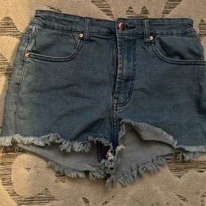 Denim mini shorts